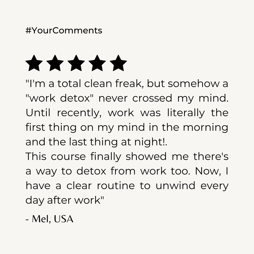 disconnect from work masterclass
